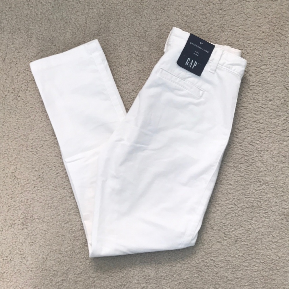 Gap white girlfriend pants